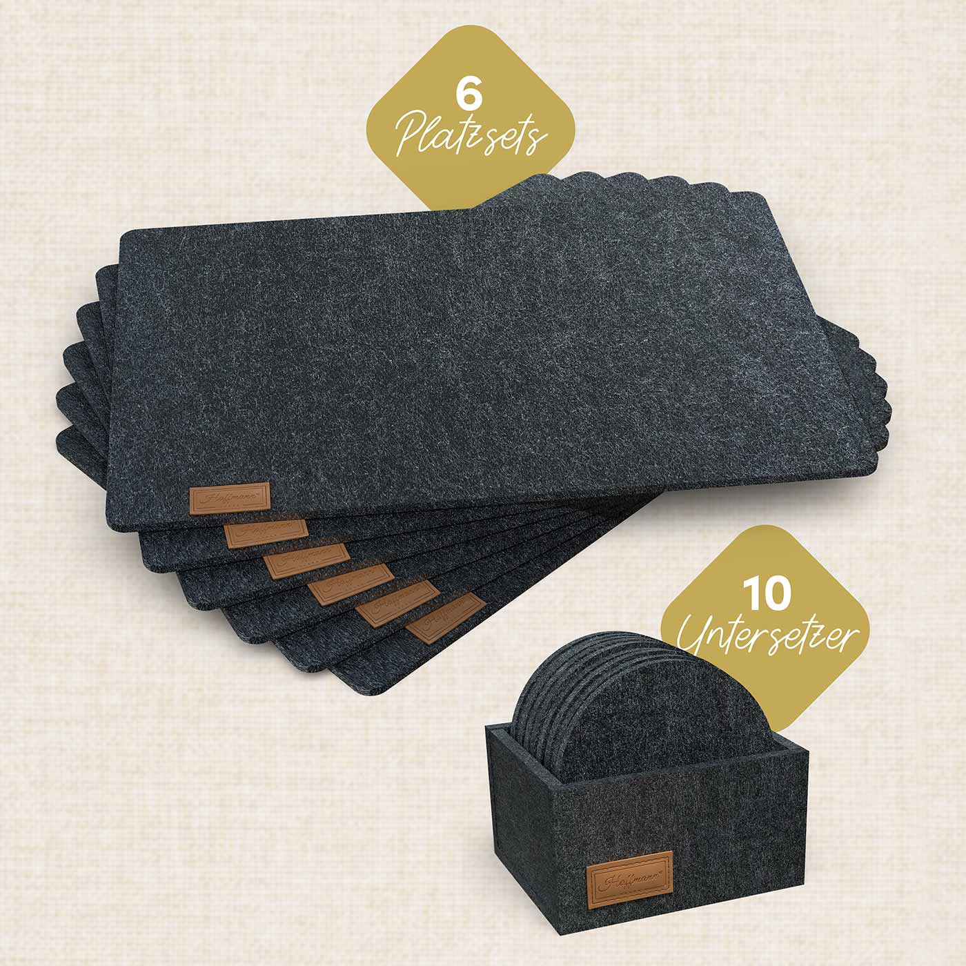 16-teiliges Tischset I Platzsets I Untersetzer