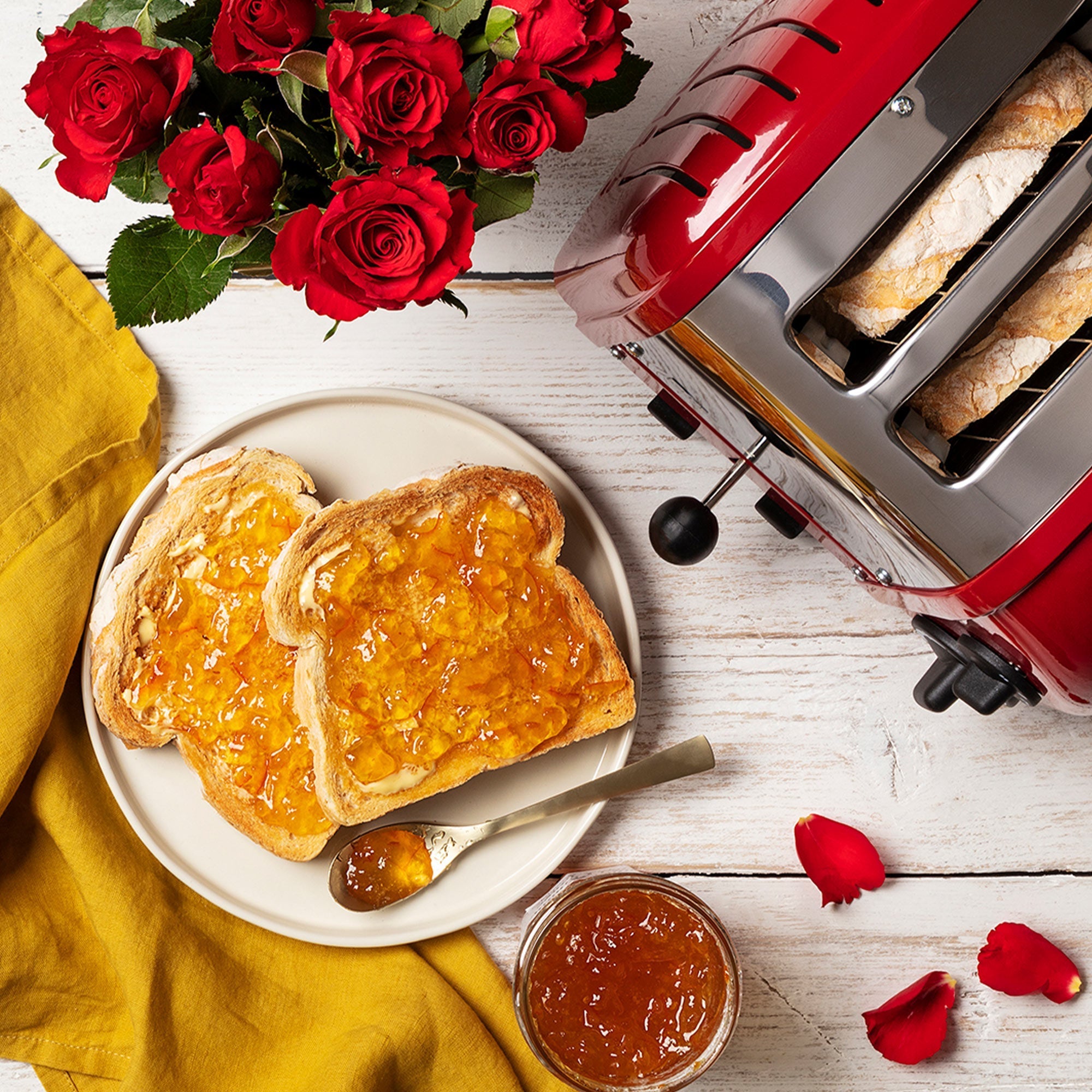 Dualit Toaster Paket 2, 2er Toaster mit Brötchenaufsatz und Sandwichzange