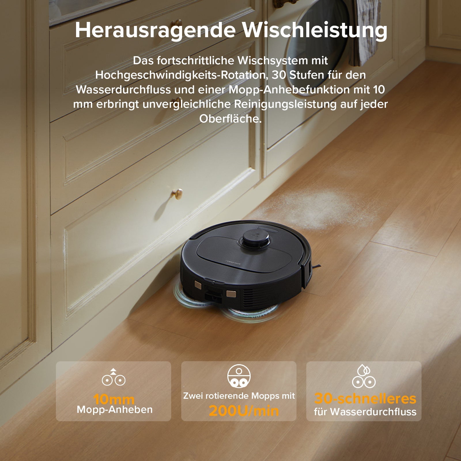 Roborock QV 35A Saugroboter mit Multifunktionsdock