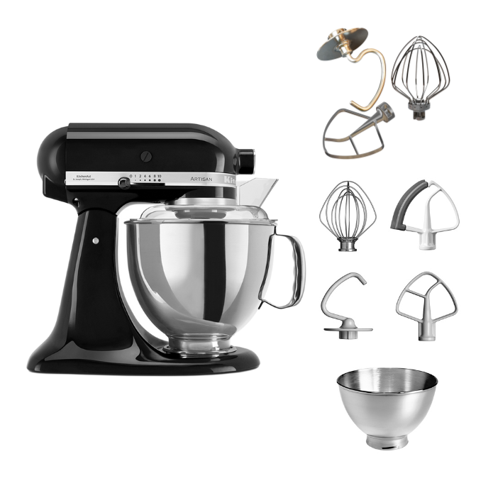 KitchenAid 4,8 L 5KSM175 Artisan Küchenmaschine Tschimmlover mit Tschimmhook Rührelementen