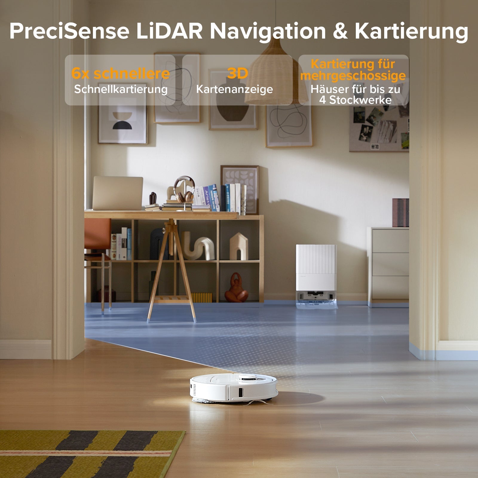 Roborock QV 35A Saugroboter mit Multifunktionsdock