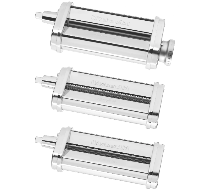 KitchenAid 4,8 L 5KSM175 Artisan Küchenmaschine Pastalover mit Nudelwalzen 3er- Set