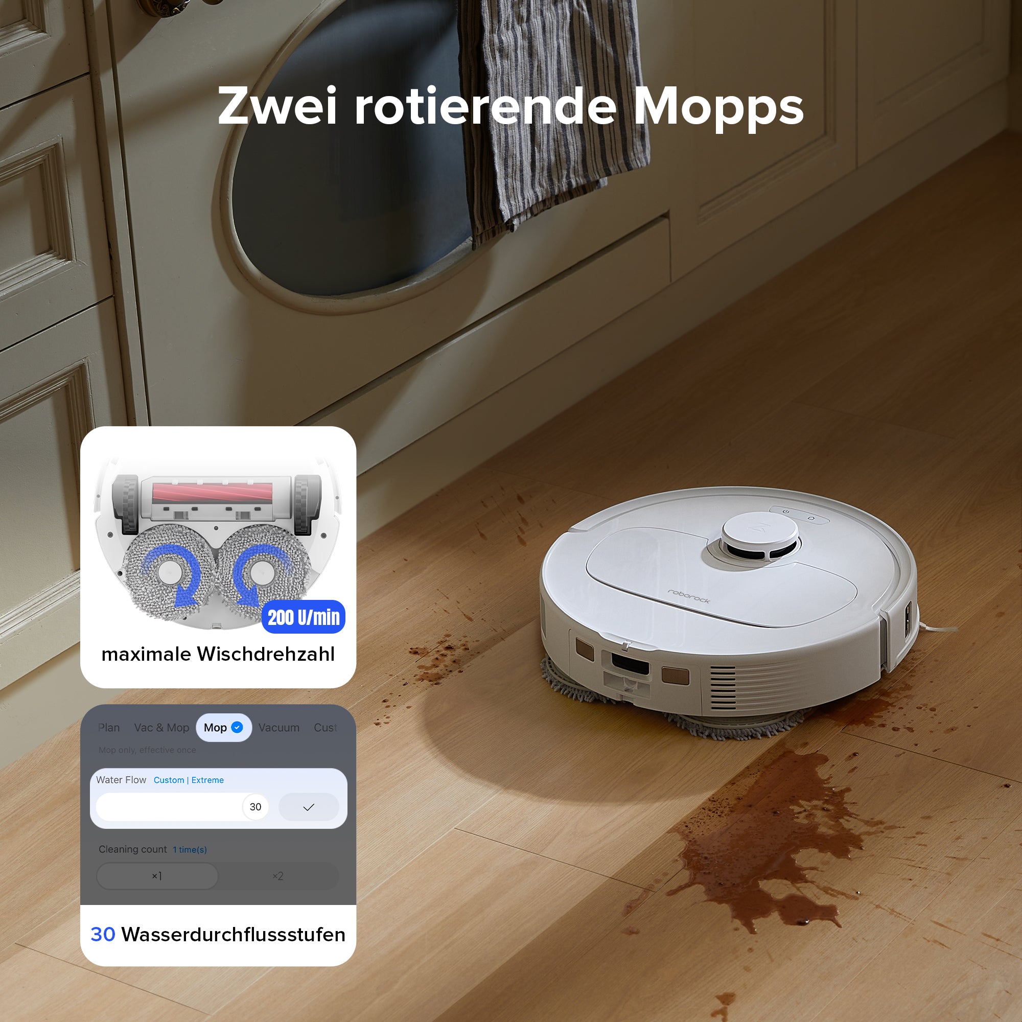 Roborock Qrevo S Saugroboter mit Multifunktions-Dockingstation