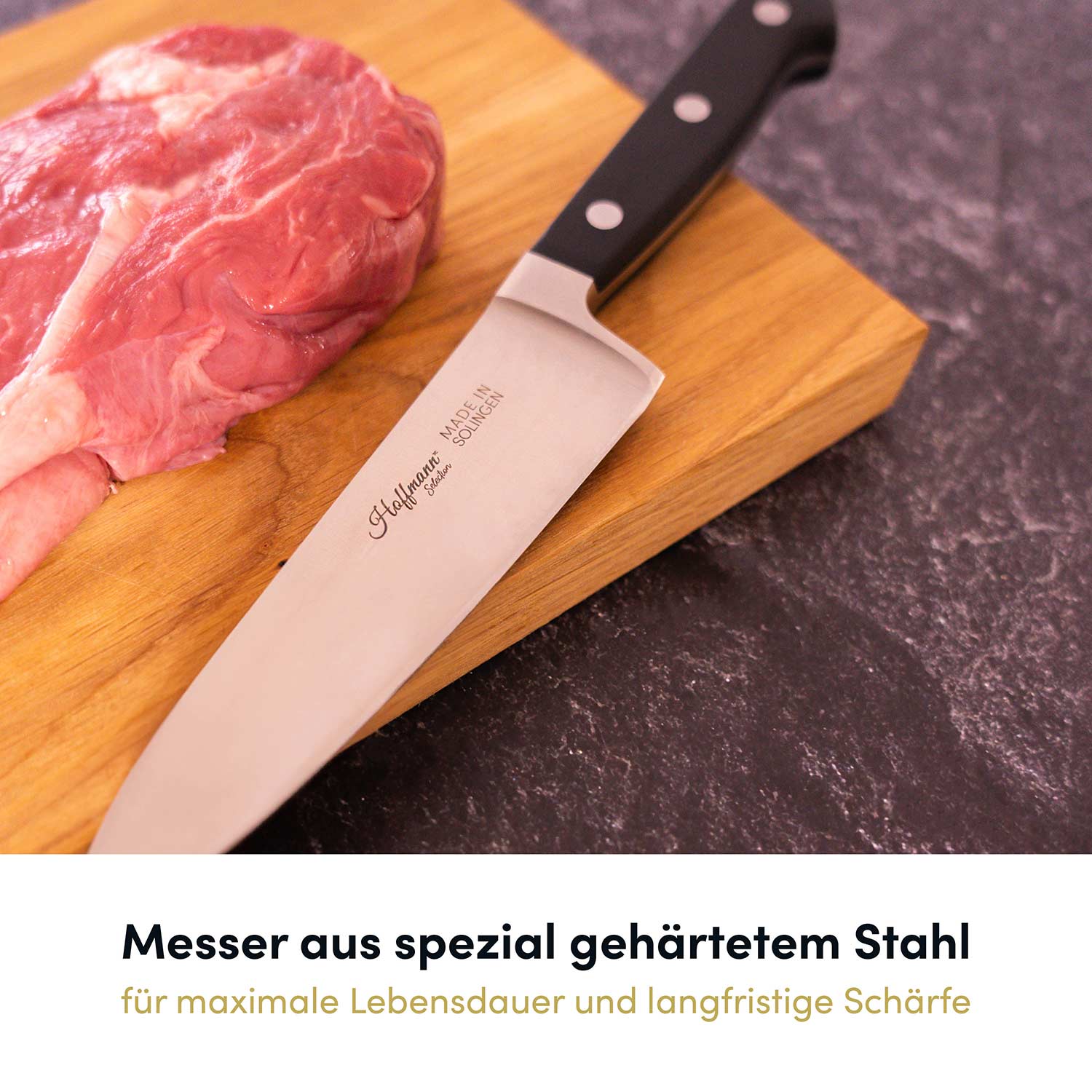 Chefmesser 16 cm, handgeschmiedet in Solingen