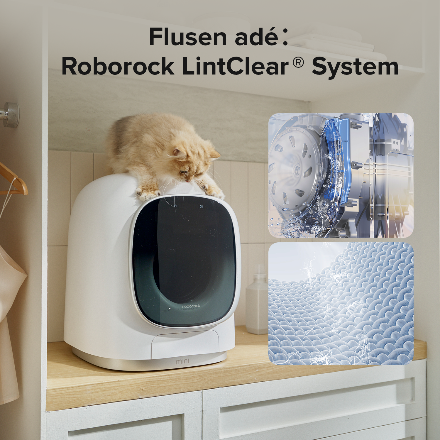 Roborock Zeo Mini Waschtrockner mit der Zeo-Cycle® Trocknungstechnologie