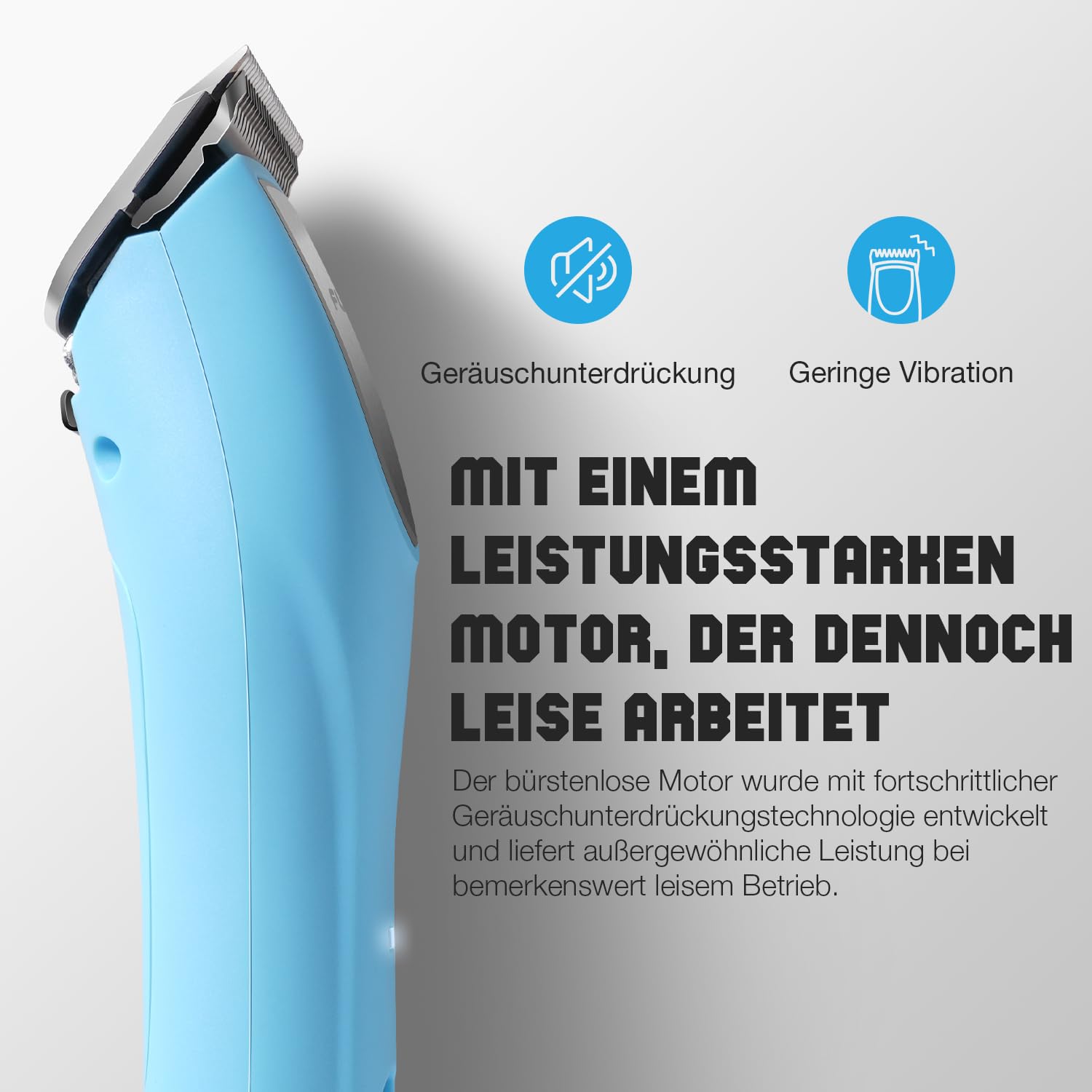 FuzzyFix Professionelle Hundeschermaschine profi,2 Geschwindigkeits Schermaschine Ergonomisches Design Hund Katze,Hundetrimmer Hundehaarschneidemaschine für Dickes, Langes und Lockiges Tierhaare Fell