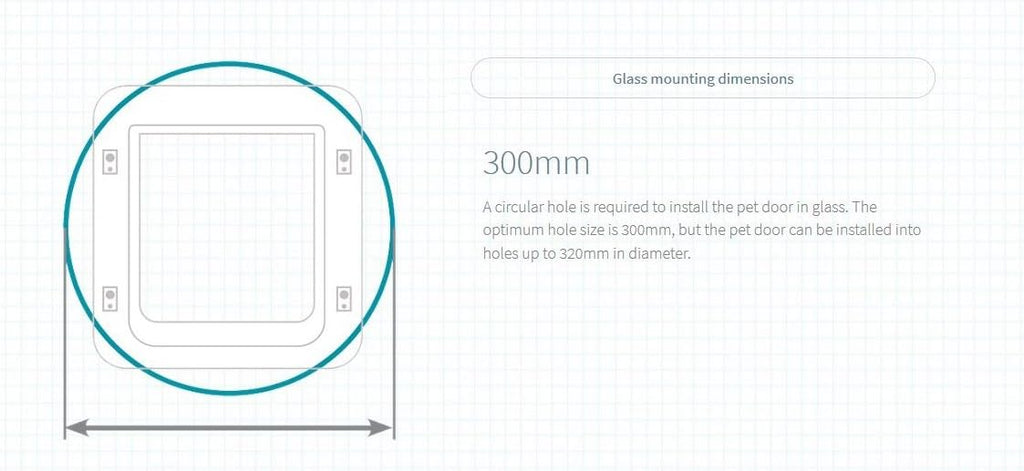 SureFlap Sure Petcare Mikrochip-Haustierklappe mit Sperrmodus, kompatibel mit RFID-Halsbändern und Mikrochips, EIN-Knopf-Steuerung, für Katzen und kleine Hunde, 4 x C-Batterien erforderlich, weiß
