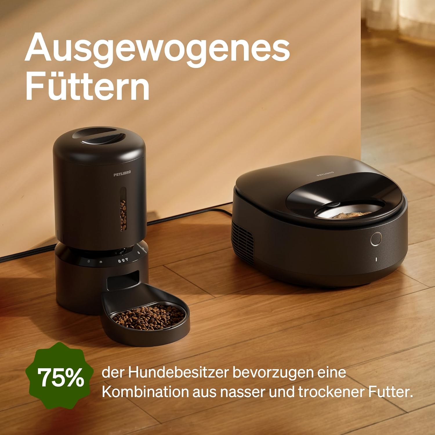 PETLIBRO Futterautomat Katze Nassfutter mit Spülmaschinengeeigneter Edelstahlnapf, Nassfutterautomat mit Halbleiter Kühlung, 2,4 GHz Wi-Fi Smart App-Steuerung, 3 Tage wahre Frische, Wet Food Feeder