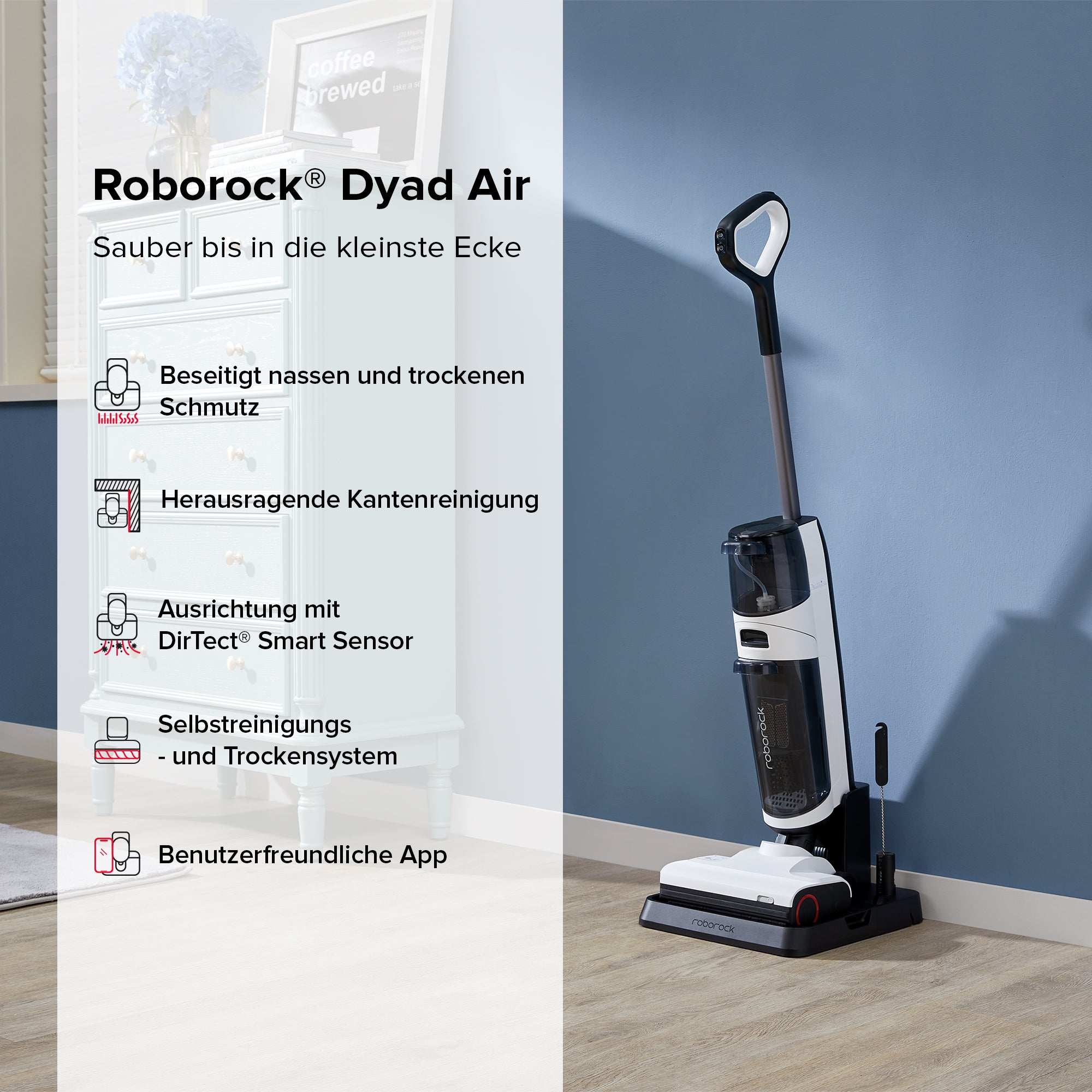 Roborock Dyad Air Nass- und Trockenstaubsauger