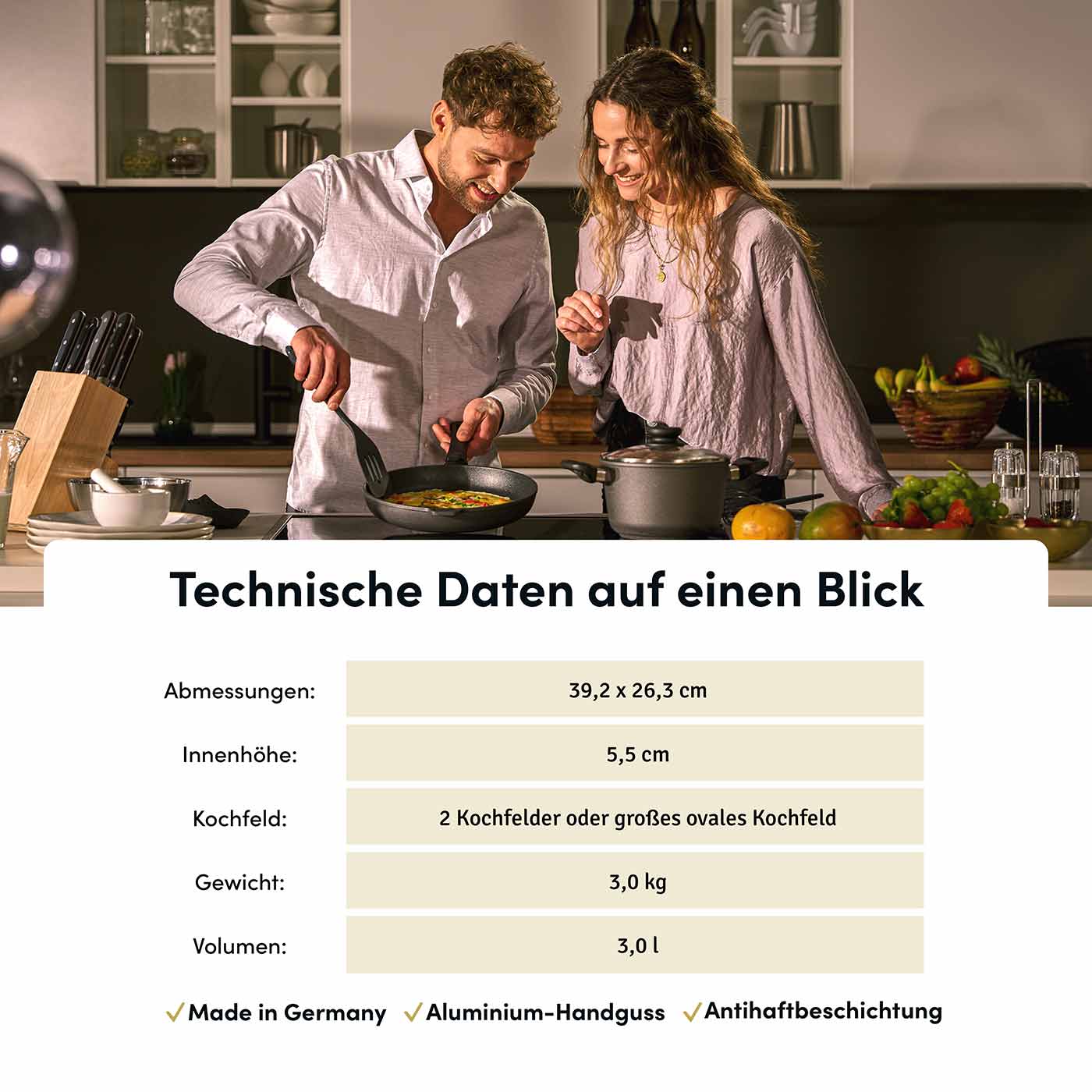 Grillpfanne 39.2x26.3 cm