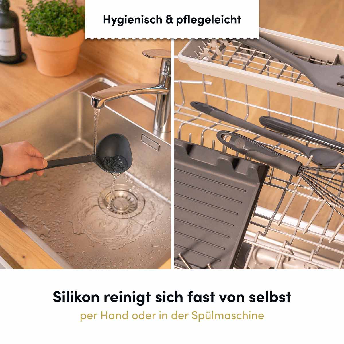 Schöpfkelle mit robustem Edelstahlkern