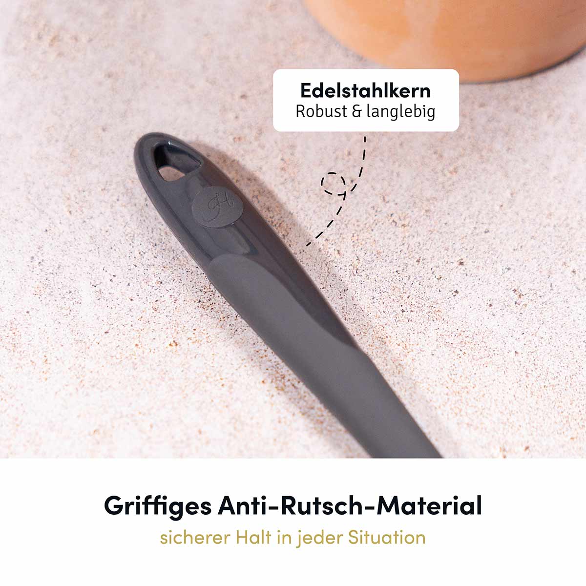 Servierlöffel mit robustem Edelstahlkern